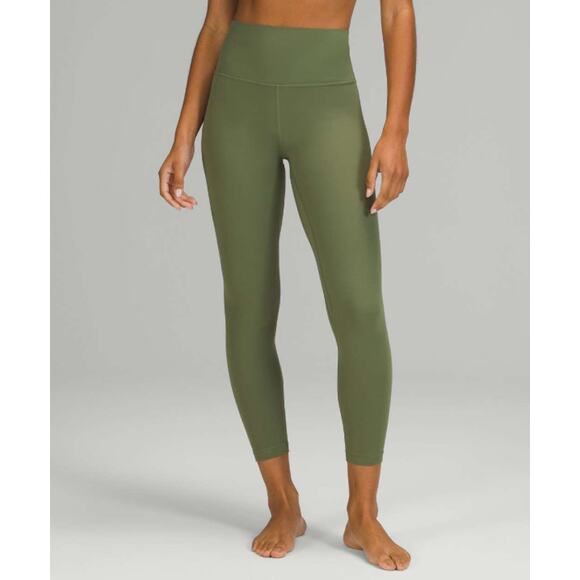 LULULEMON Women's Align High-Rise Leggings Size 18 Green 25" Inseam EUC - Picture 1 of 11